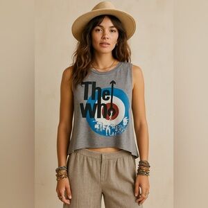 Chaser NWT “The Who” Graphic Muscle Tank | Vintage Rock Band Tee
